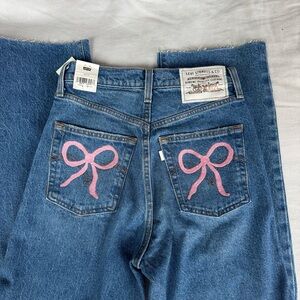 NWT Custom Levi’s High Waisted Straight Ankle 26x31